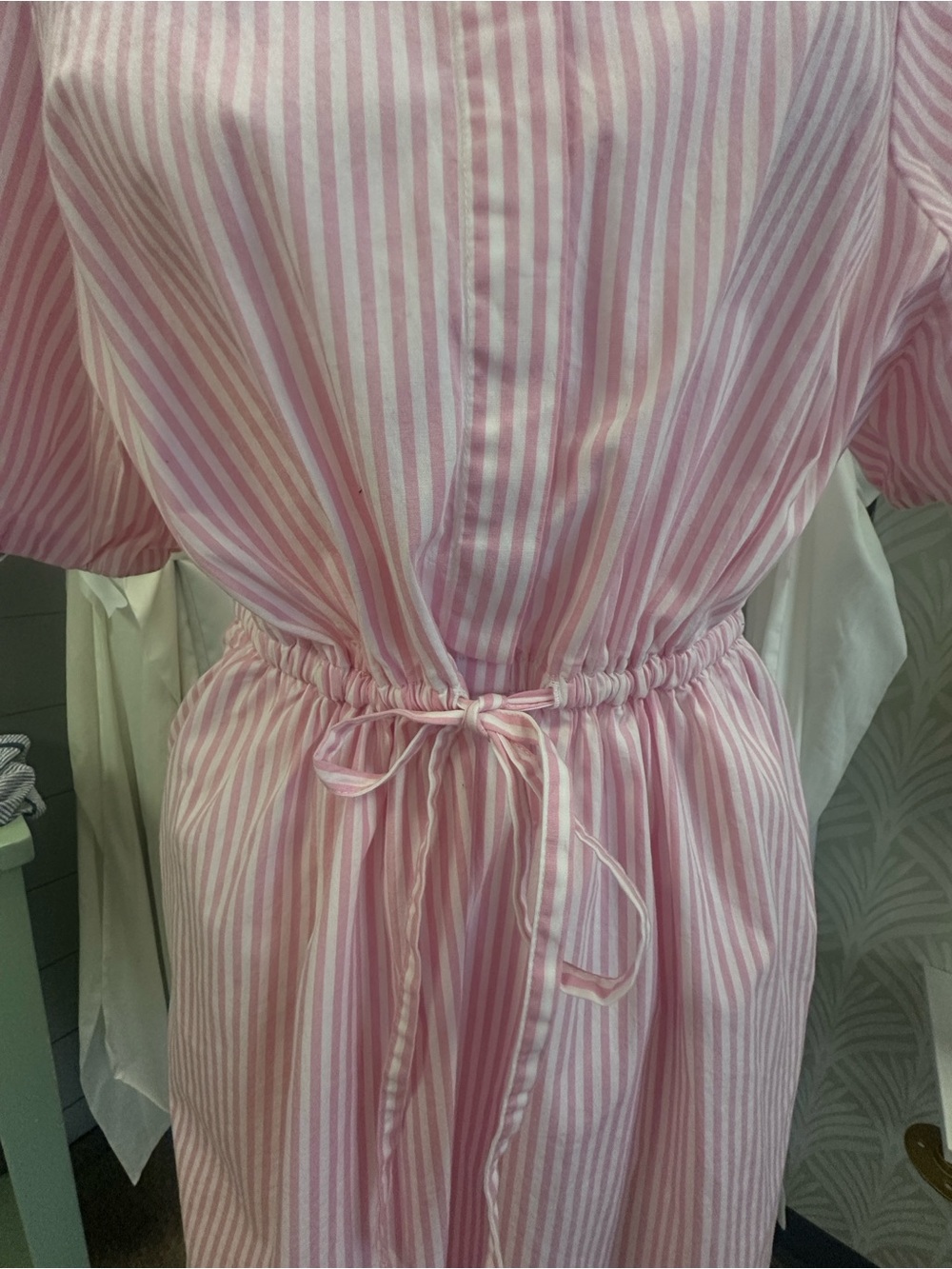 J. Crew Pink and White Striped Button-Up Blouse - Picture 3 of 5